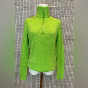 🩷 Ralph Lauren Black Label 100% Cashmere Zip Turtleneck 🩷